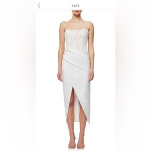 Elliatt Carsyn Strapless High/Low Bodycon Cocktail Dress